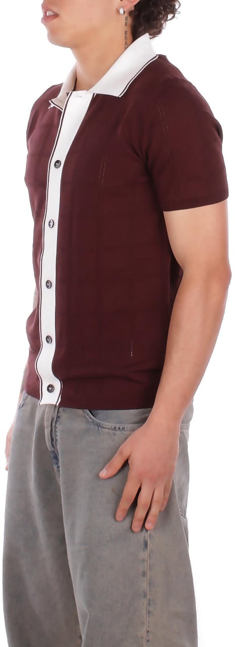 Alpha Studio Shirts Cioccolato Maroon