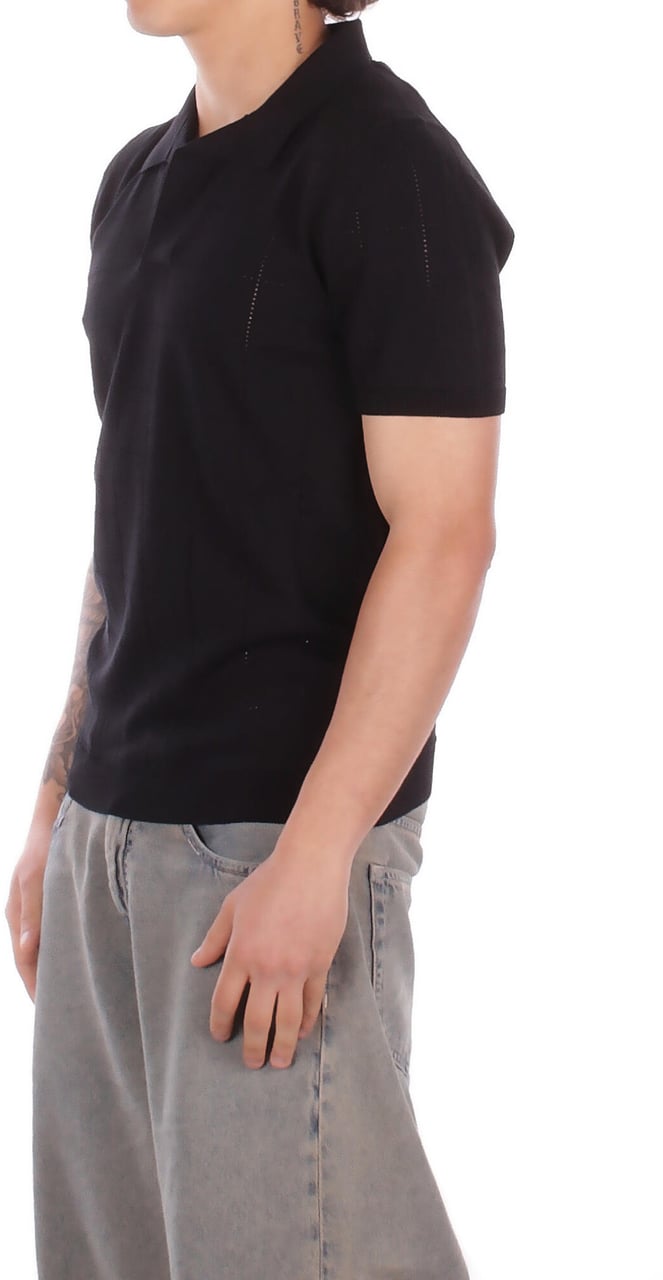 Alpha Studio T-Shirts And Polos Black Zwart