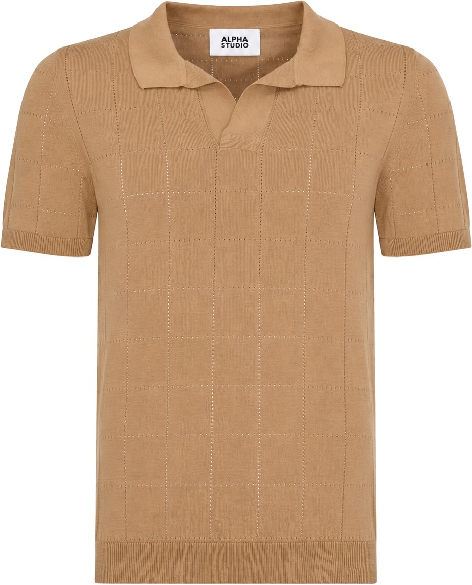 Alpha Studio T-Shirts And Polos Safari Beige