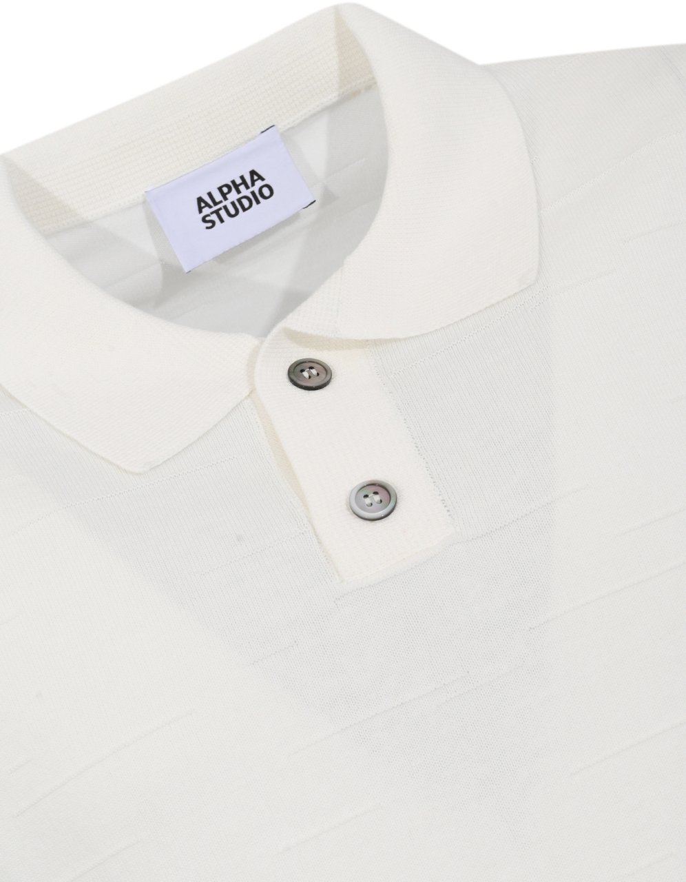 Alpha Studio T-Shirts And Polos Latte Wit