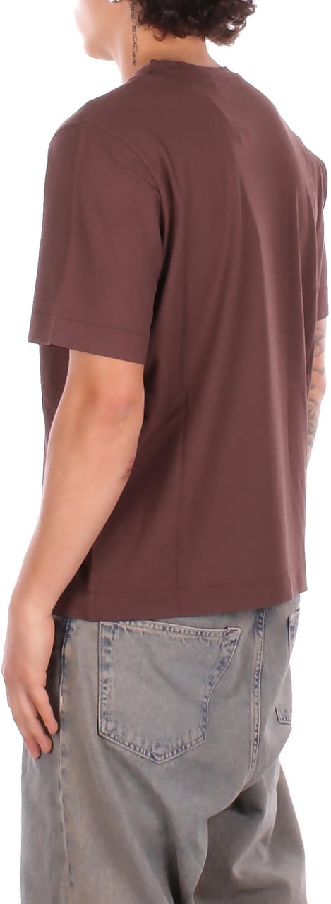 Alpha Studio T-Shirts And Polos Cioccolato Bruin