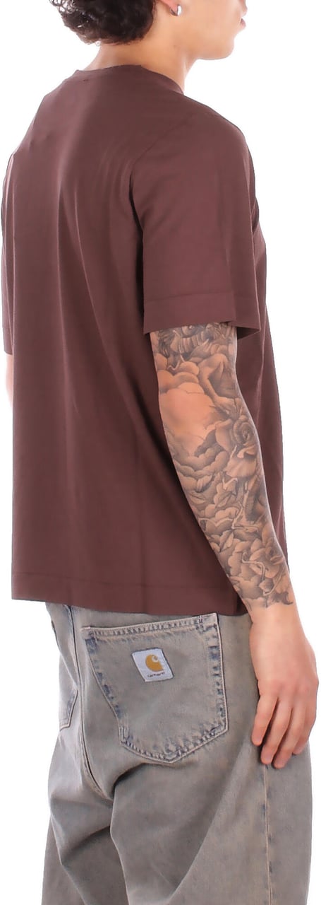 Alpha Studio T-Shirts And Polos Cioccolato Bruin