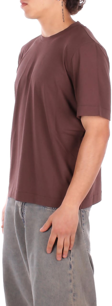 Alpha Studio T-Shirts And Polos Cioccolato Bruin