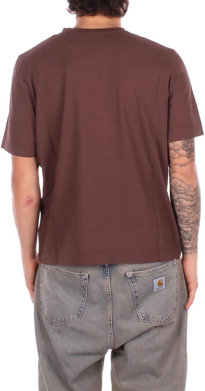 Alpha Studio T-Shirts And Polos Cioccolato Bruin