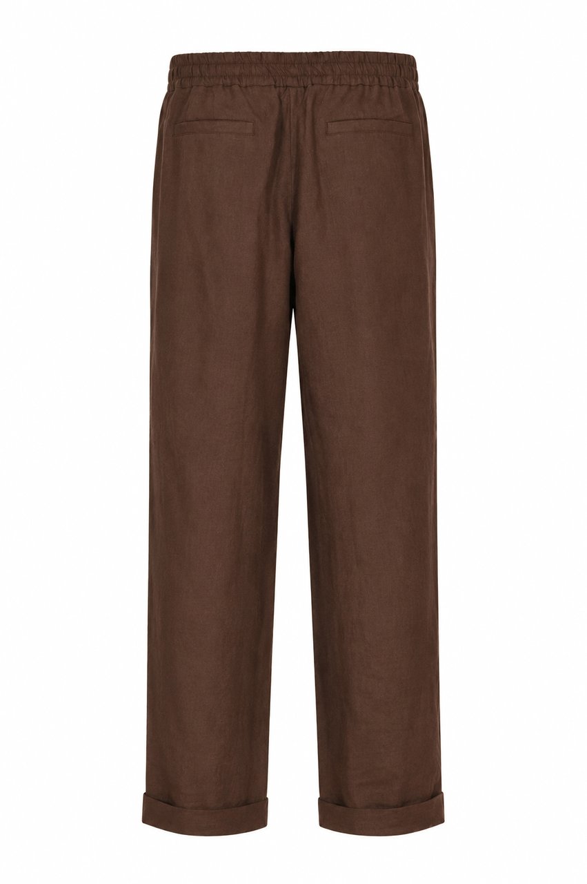 Alpha Studio Trousers Cioccolato Bruin