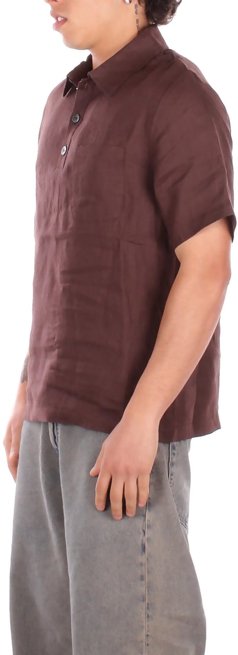 Alpha Studio T-Shirts And Polos Cioccolato Bruin