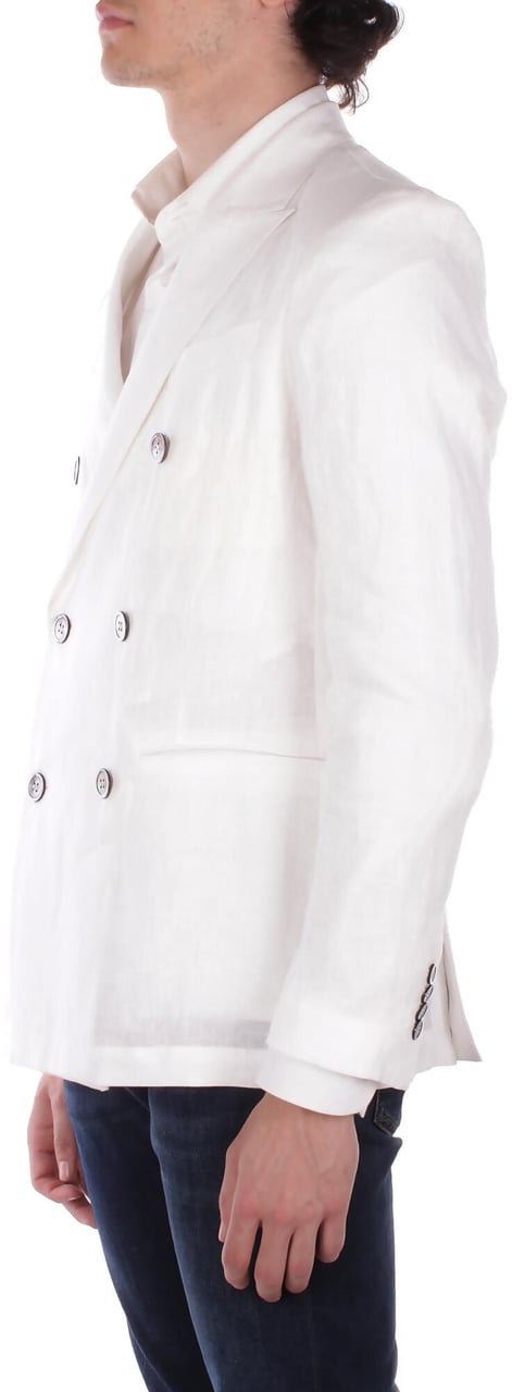 Alpha Studio Jackets Latte Wit