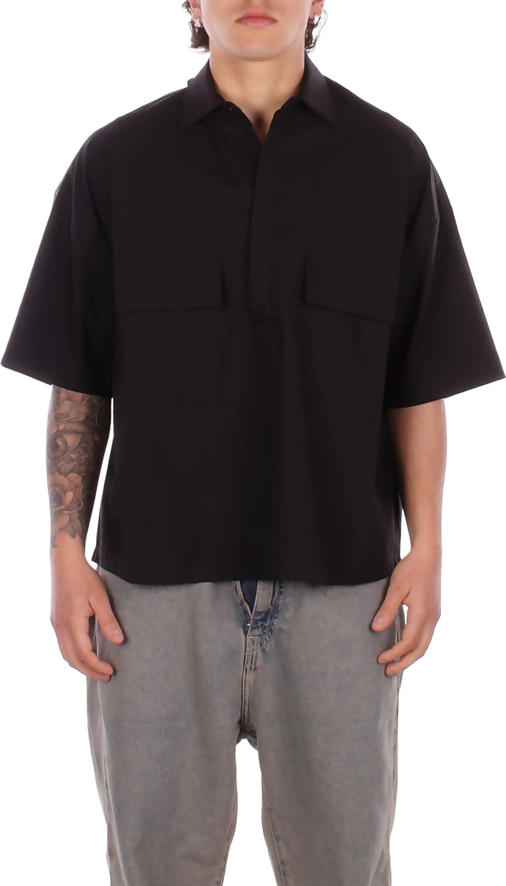 Alpha Studio T-Shirts And Polos Nero Zwart