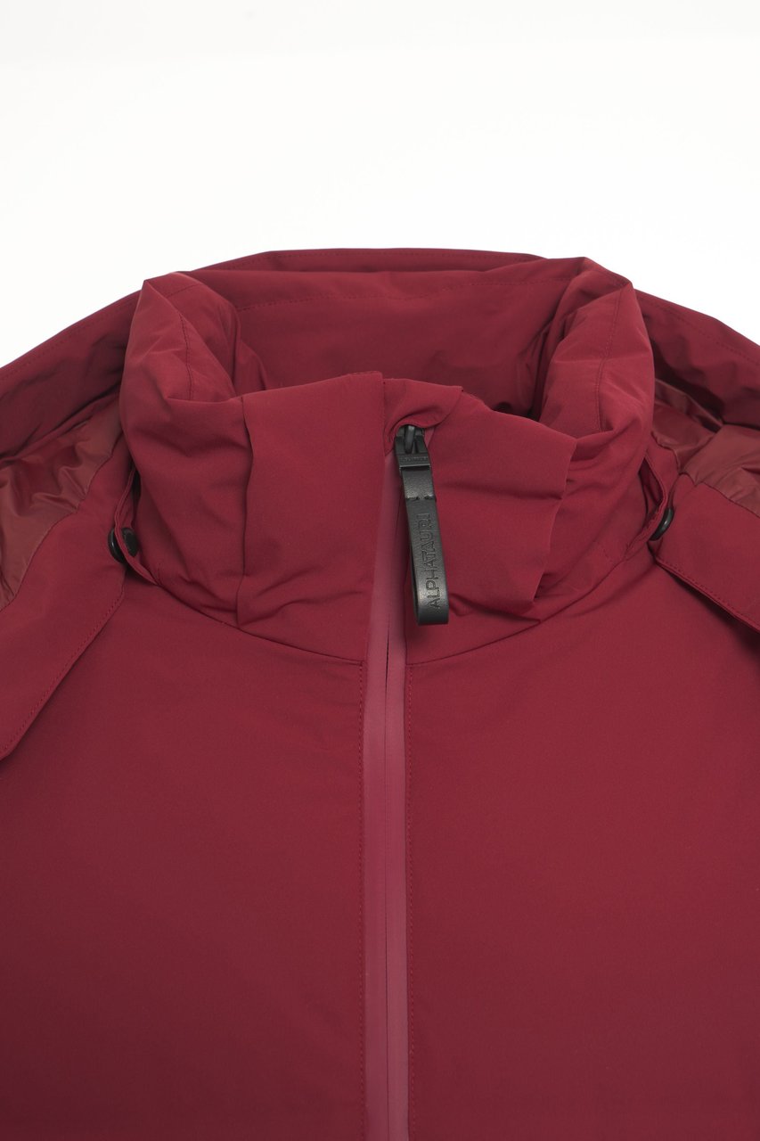 AlphaTauri Quilted down jacket Rood