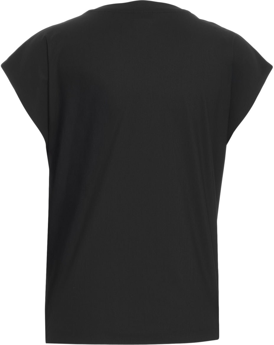 AlphaTauri T-shirt with logo embossing Zwart