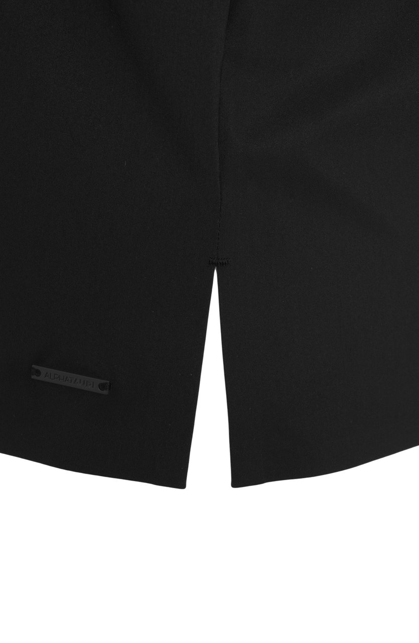 AlphaTauri T-shirt with logo embossing Zwart