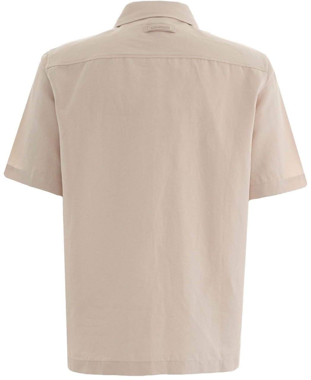 AlphaTauri Cotton blend short-sleeve shirt Beige