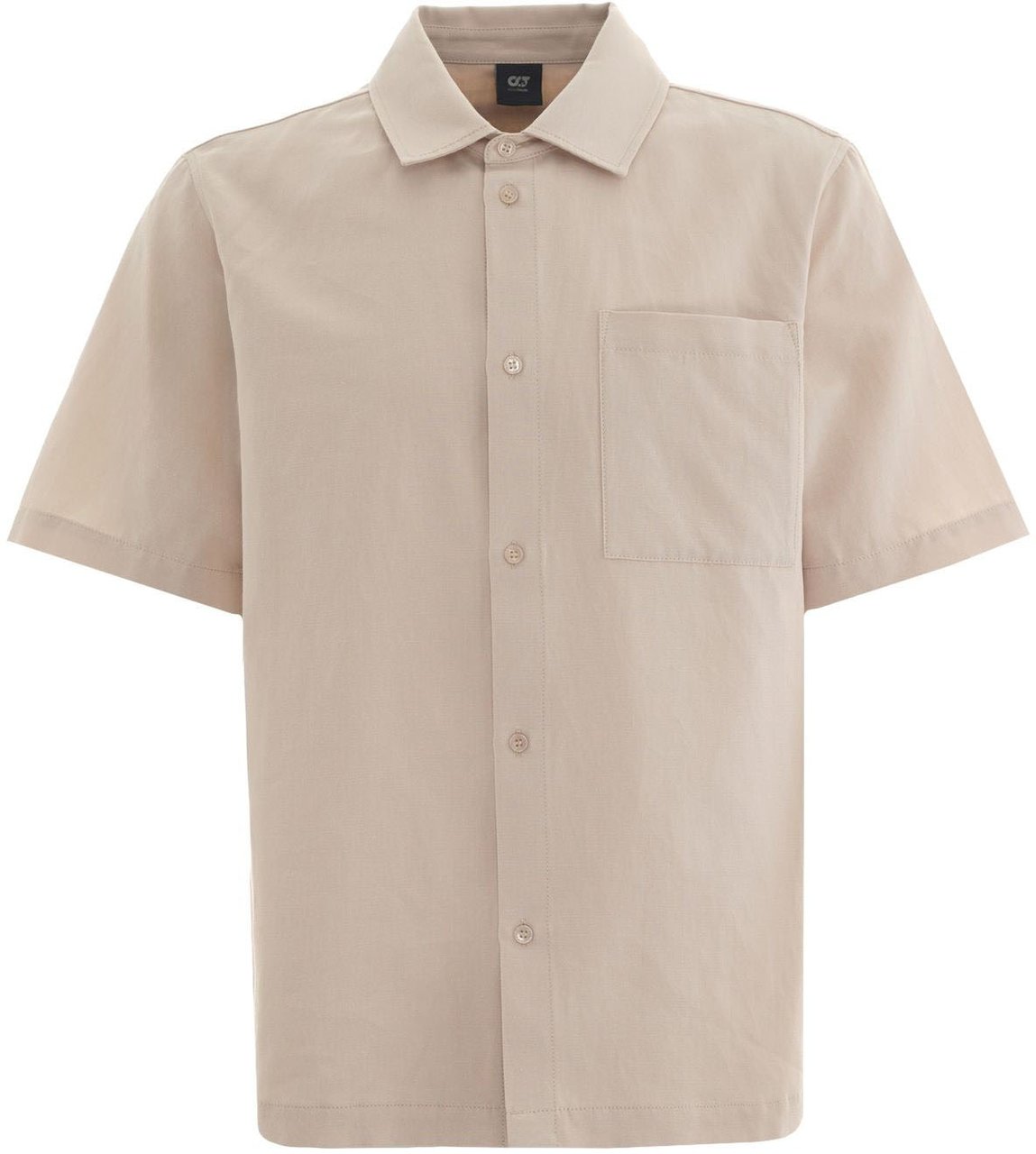 AlphaTauri Cotton blend short-sleeve shirt Beige