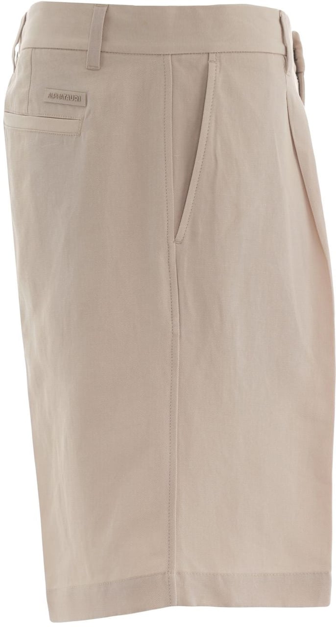 AlphaTauri Cotton blend shorts Beige