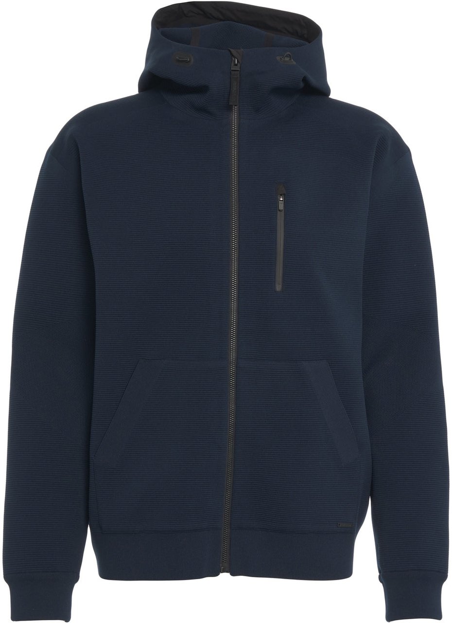 AlphaTauri Hooded knit jacket 'Fonn' Blauw