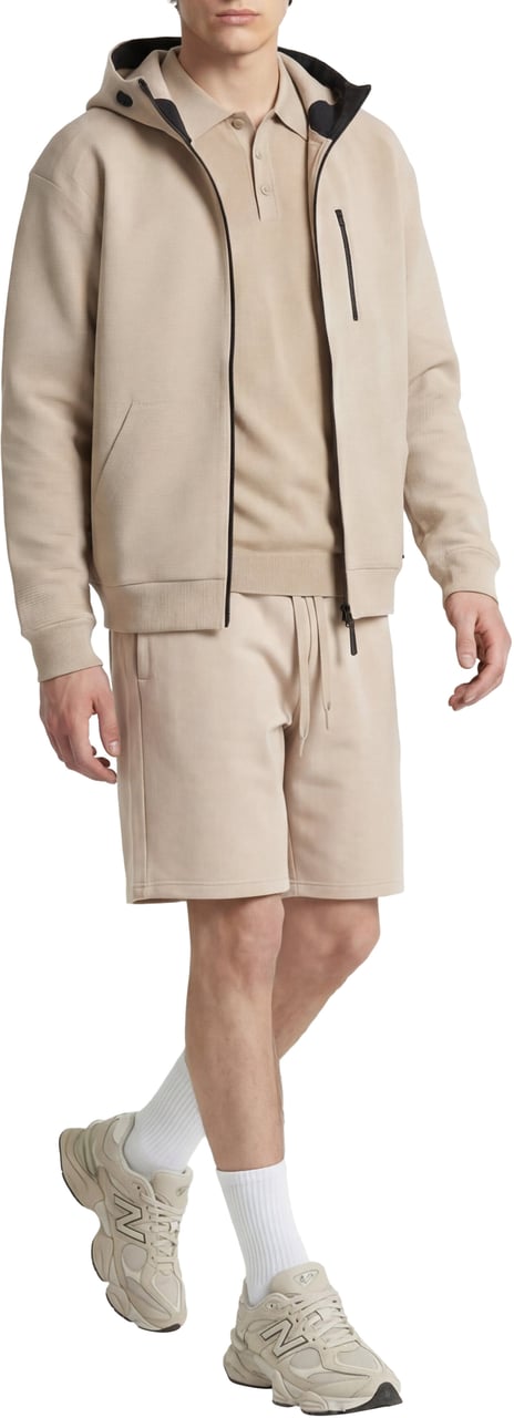 AlphaTauri Hooded knit jacket 'Fonn' Grijs