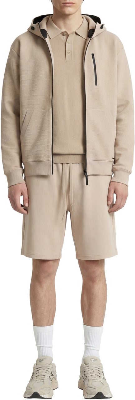 AlphaTauri Hooded knit jacket 'Fonn' Grijs