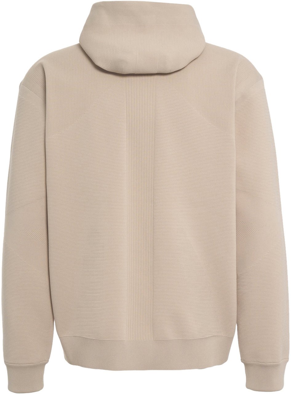 AlphaTauri Hooded knit jacket 'Fonn' Grijs