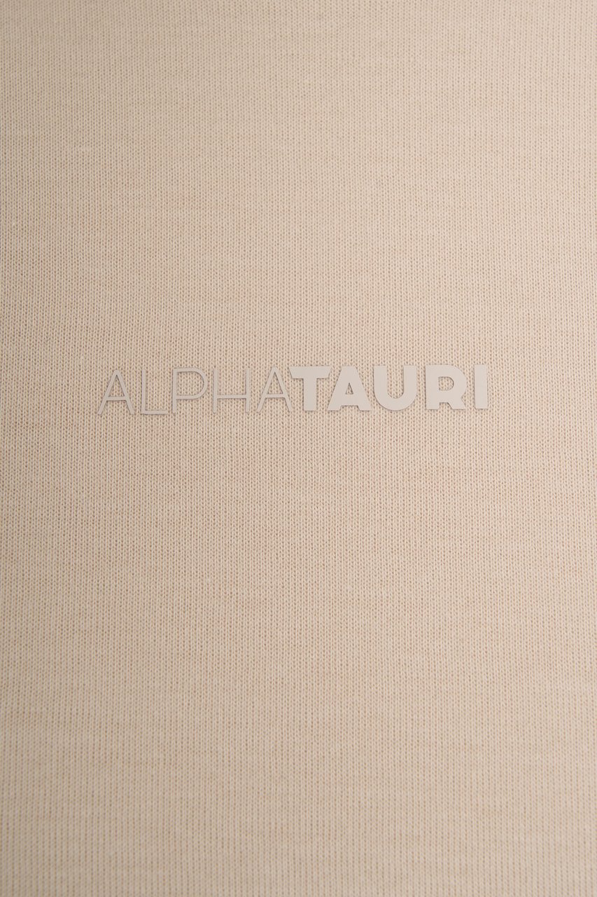 AlphaTauri Hoodie with logo detail Beige