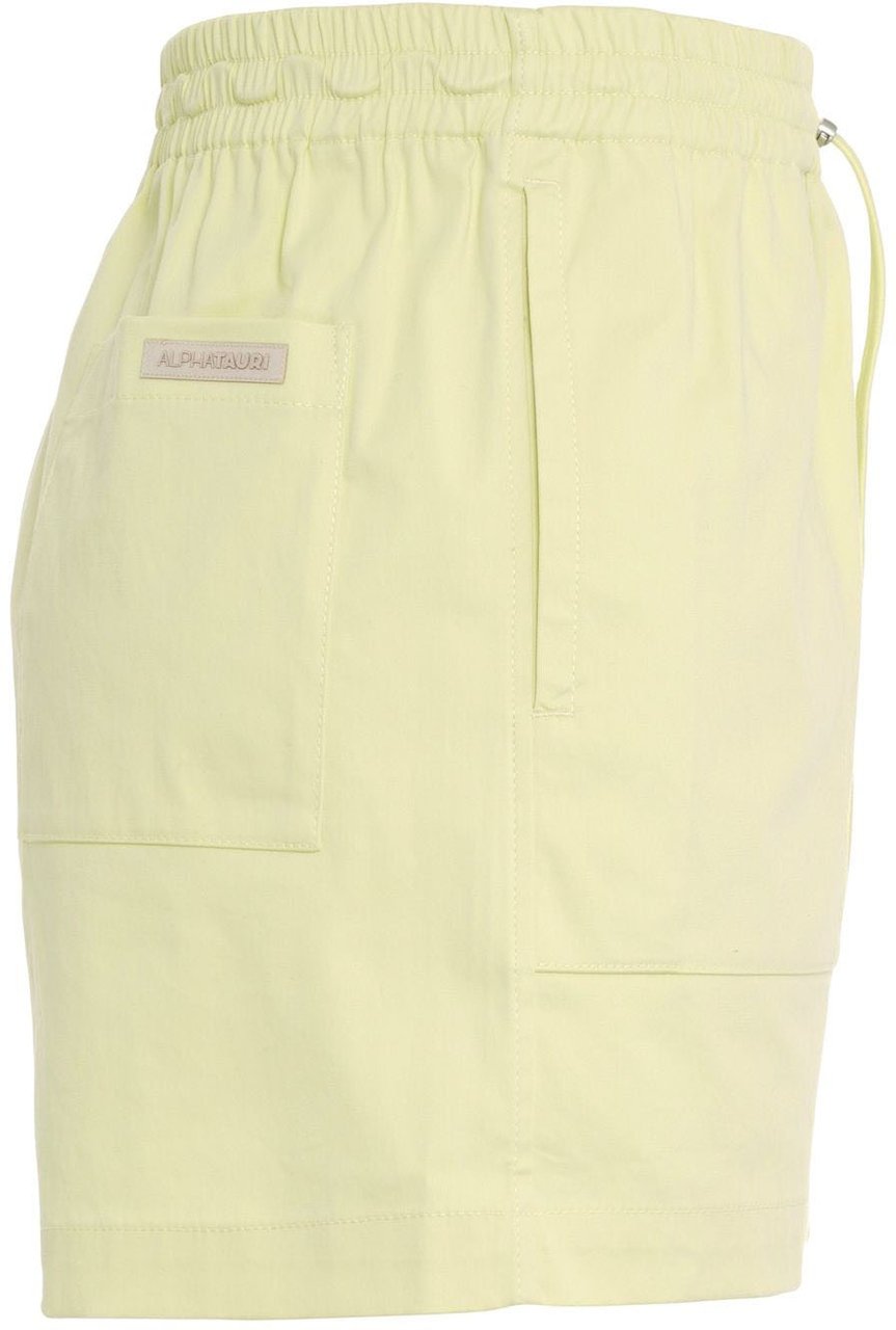 AlphaTauri Cotton blend shorts Geel