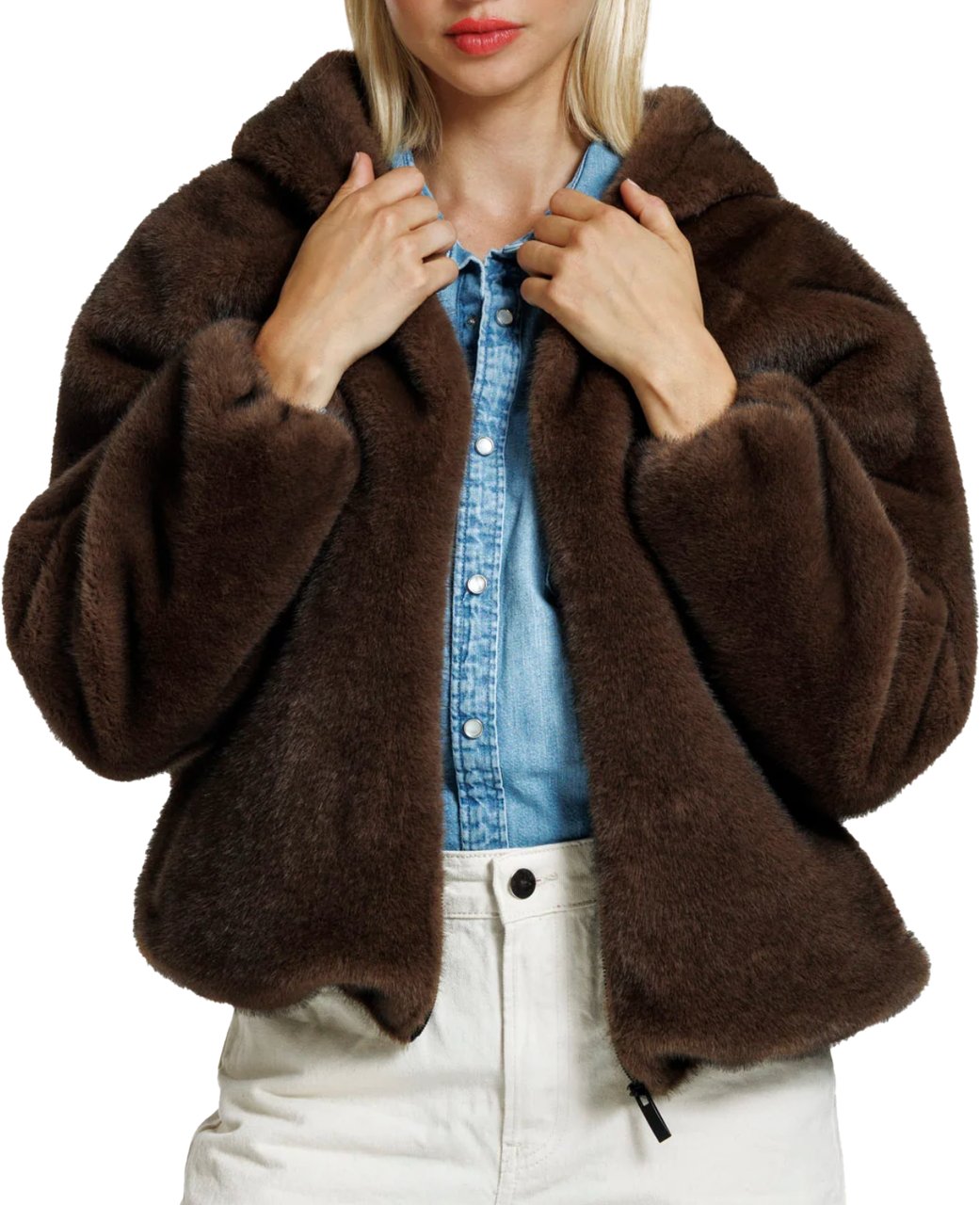 Alter Ego Jada Faux Mink Coffee Bruin