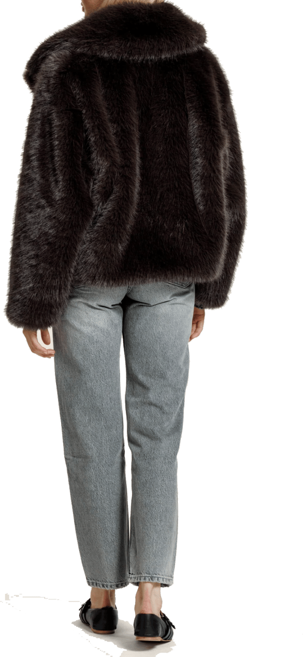 Alter Ego Novi Fake Fur Jacket Dark Brown Bruin