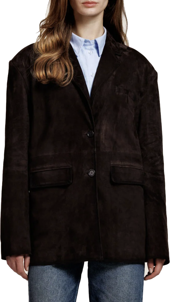 Alter Ego Jill Suede Jacket Coffee Bruin