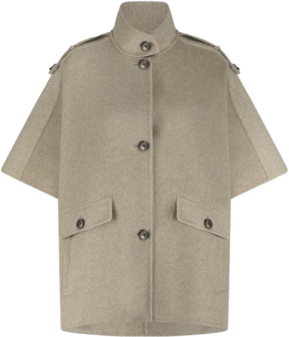 Alter Ego FRENKIE WOOL CAPE DARK BEIGE Beige