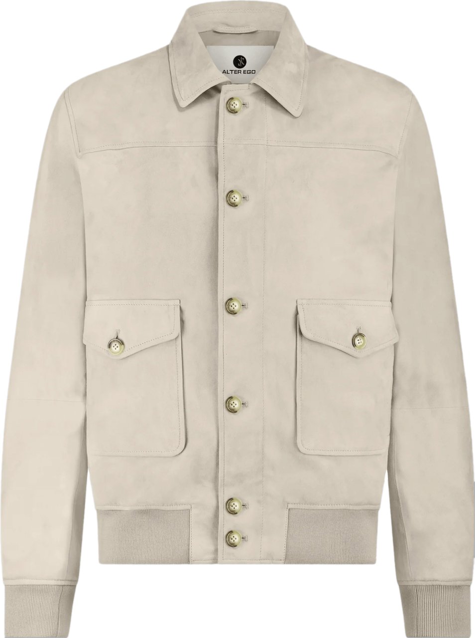 Alter Ego JOSEPH SUEDE DOWN JACKET TAUPE Taupe