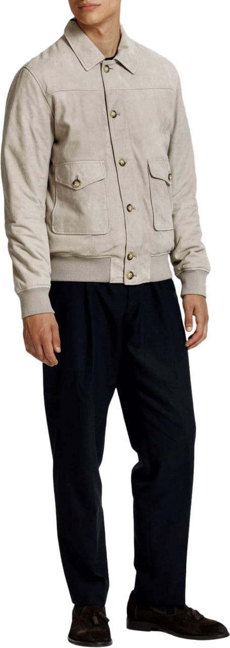 Alter Ego JOSEPH SUEDE DOWN JACKET TAUPE Taupe