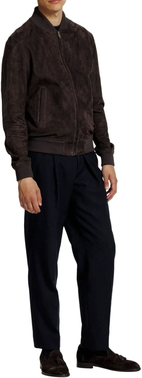 Alter Ego MICHAEL SUEDE BOMBER JACKET COFFEE Bruin