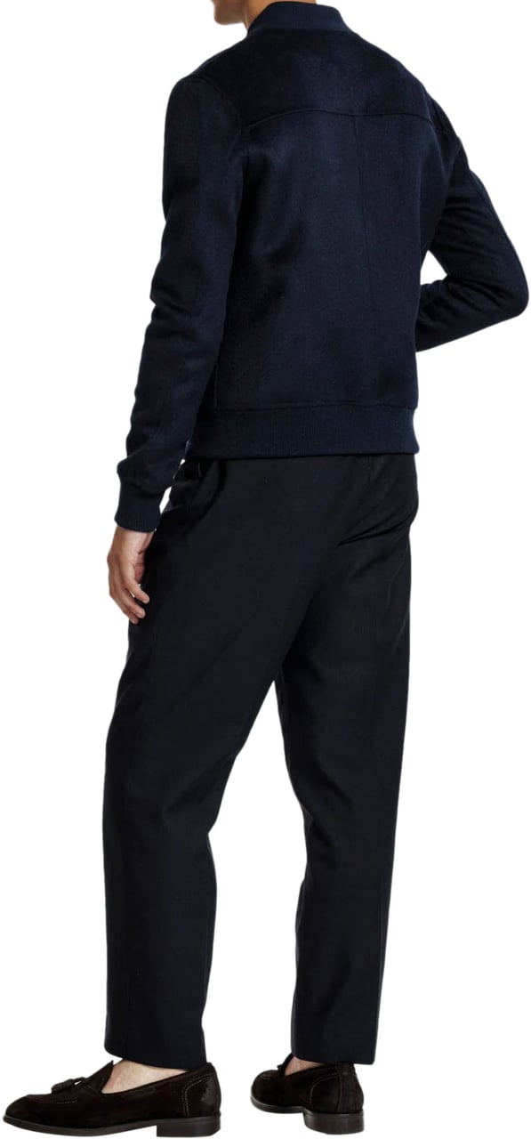 Alter Ego MICK WOOL BOMBER JACKET NIGHT Blauw