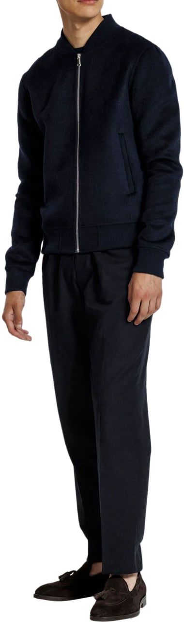 Alter Ego MICK WOOL BOMBER JACKET NIGHT Blauw