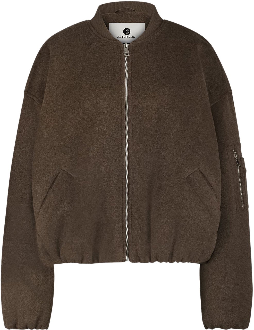 Alter Ego PEARL WOOL BOMBER JACKET CHESTNUT Bruin