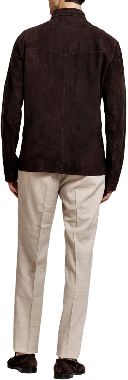 Alter Ego ROCCO SUEDE OVERSHIRT COFFEE Bruin