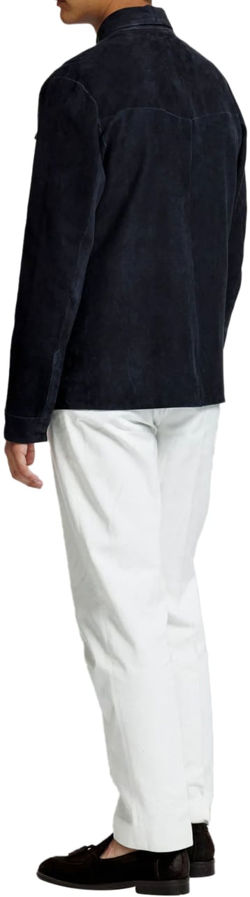 Alter Ego ROCCO SUEDE OVERSHIRT ROYAL Blauw