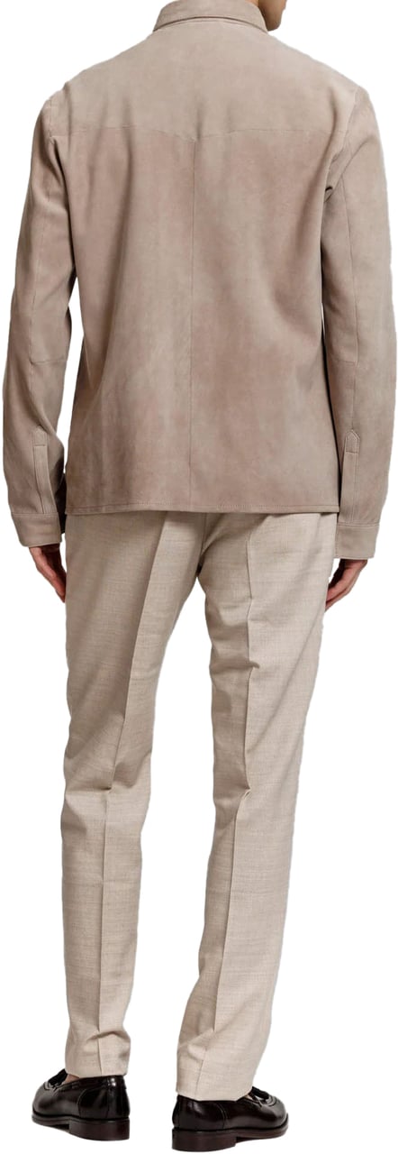 Alter Ego ROCCO SUEDE OVERSHIRT TAUPE Taupe