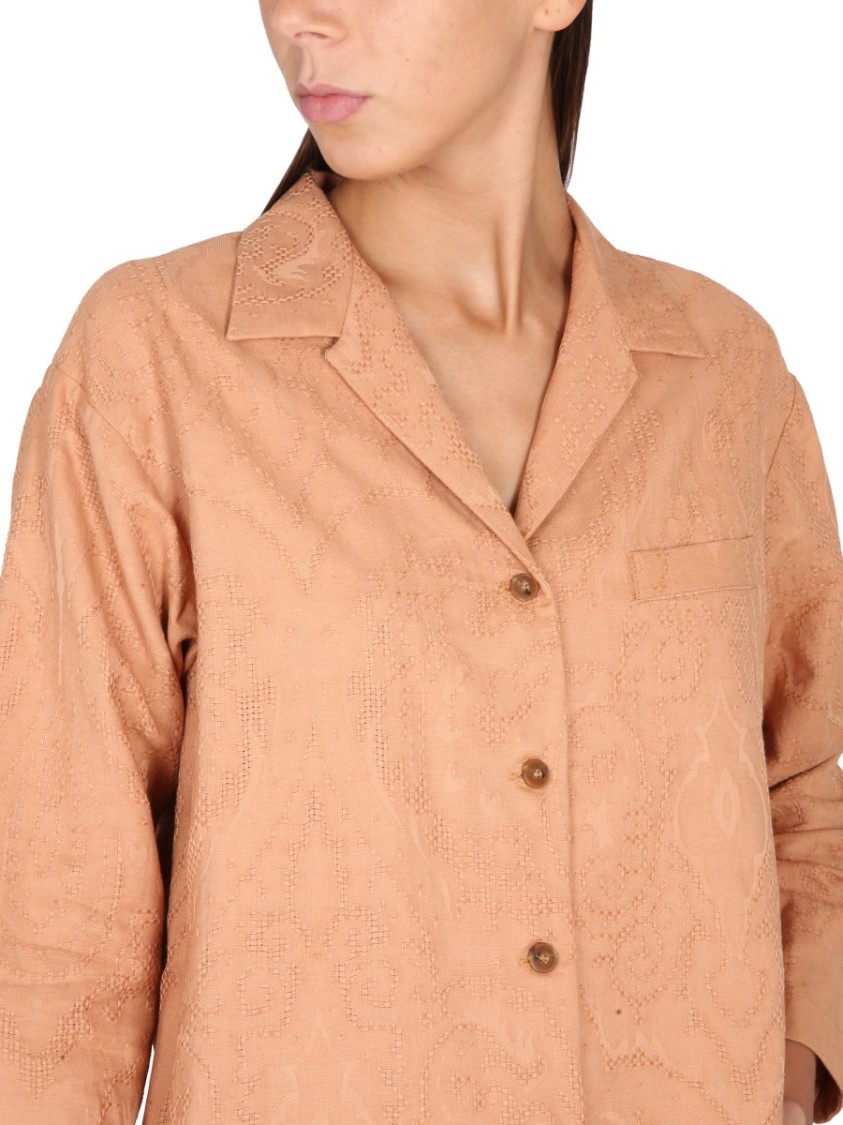 Alysi Ajoure' Jacket With Notched Lapels And Button Closure Bruin