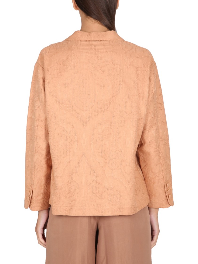 Alysi Ajoure' Jacket With Notched Lapels And Button Closure Bruin
