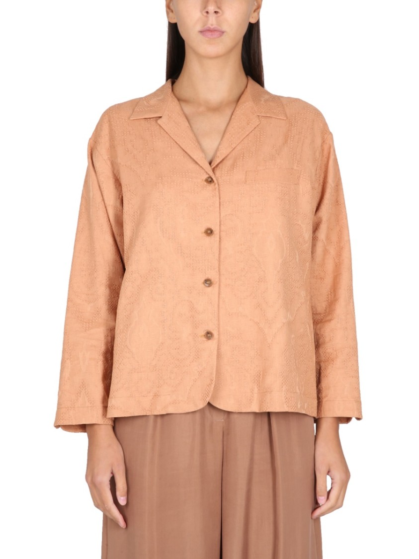 Alysi Ajoure' Jacket With Notched Lapels And Button Closure Bruin