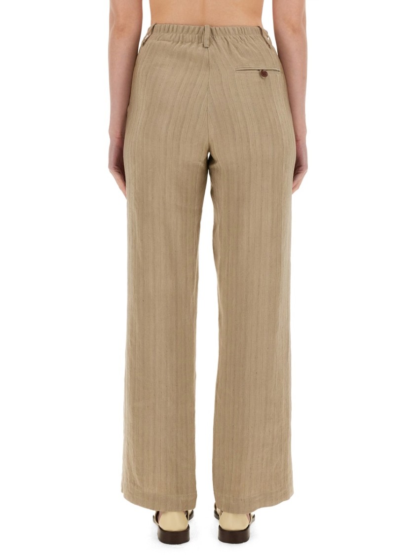 Alysi Linen Pants Neutraal