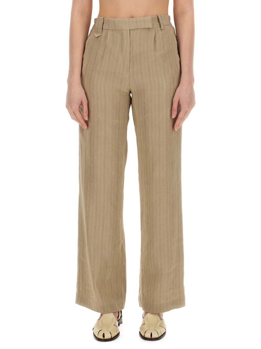 Alysi Linen Pants Neutraal