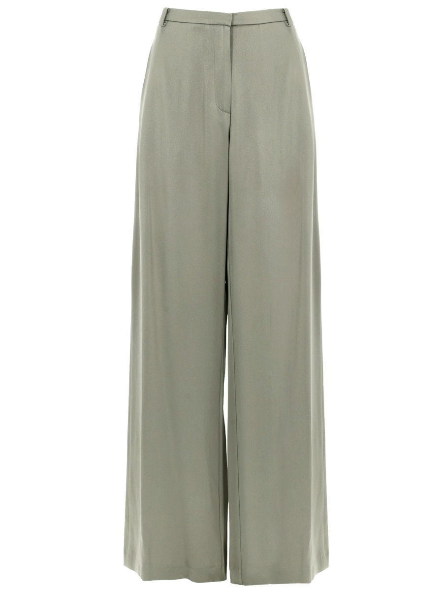 Alysi Neutrals High Waisted Satin Pants Grijs