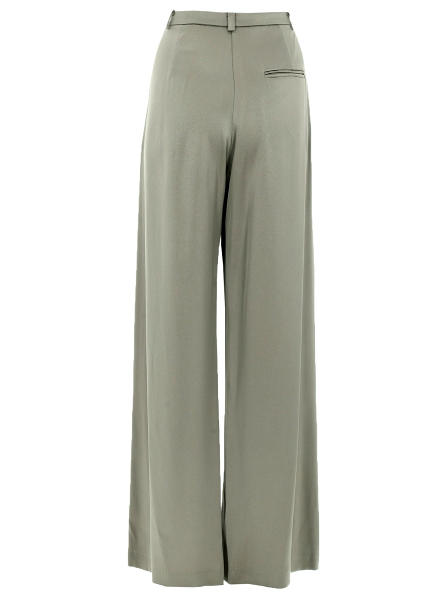 Alysi Neutrals High Waisted Satin Pants Grijs