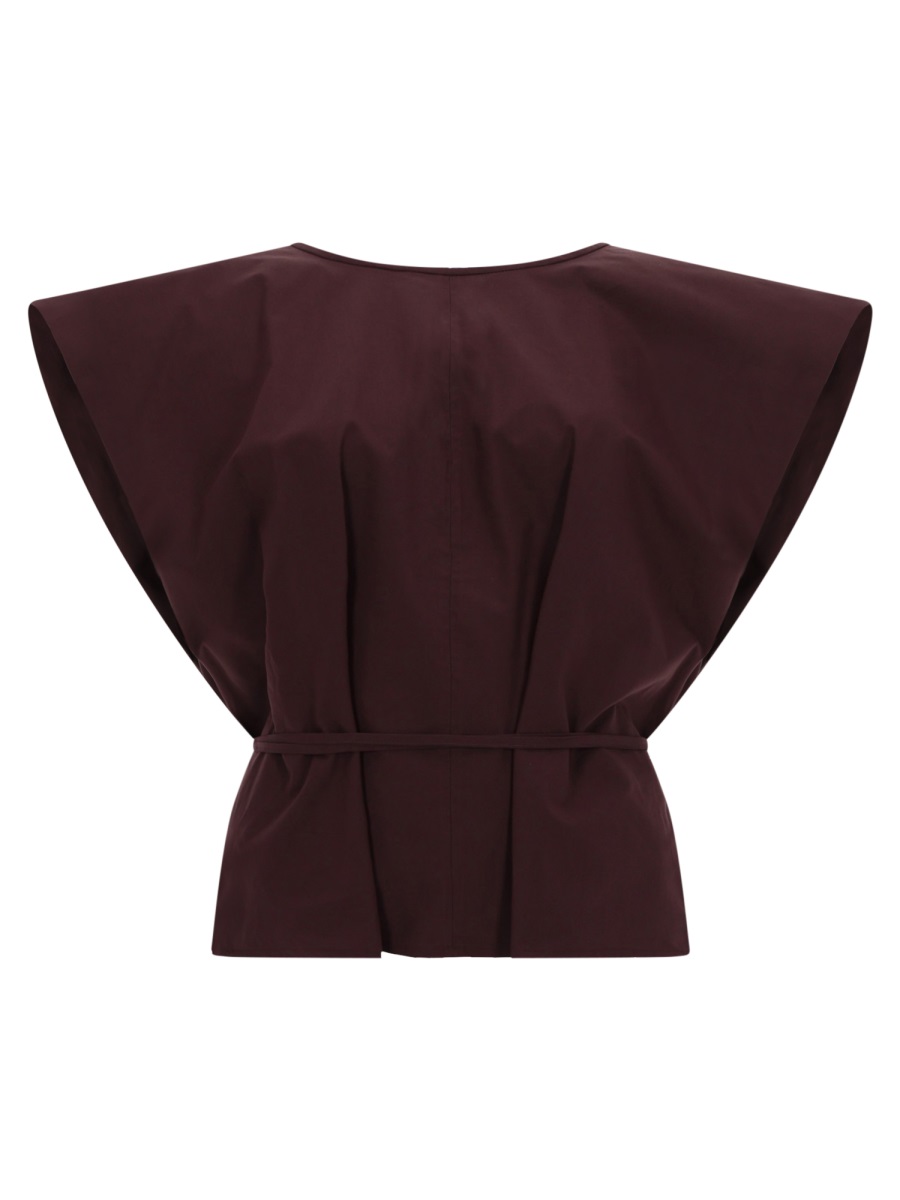 Alysi Neutrals Cotton Cape Extended Shirt Zwart