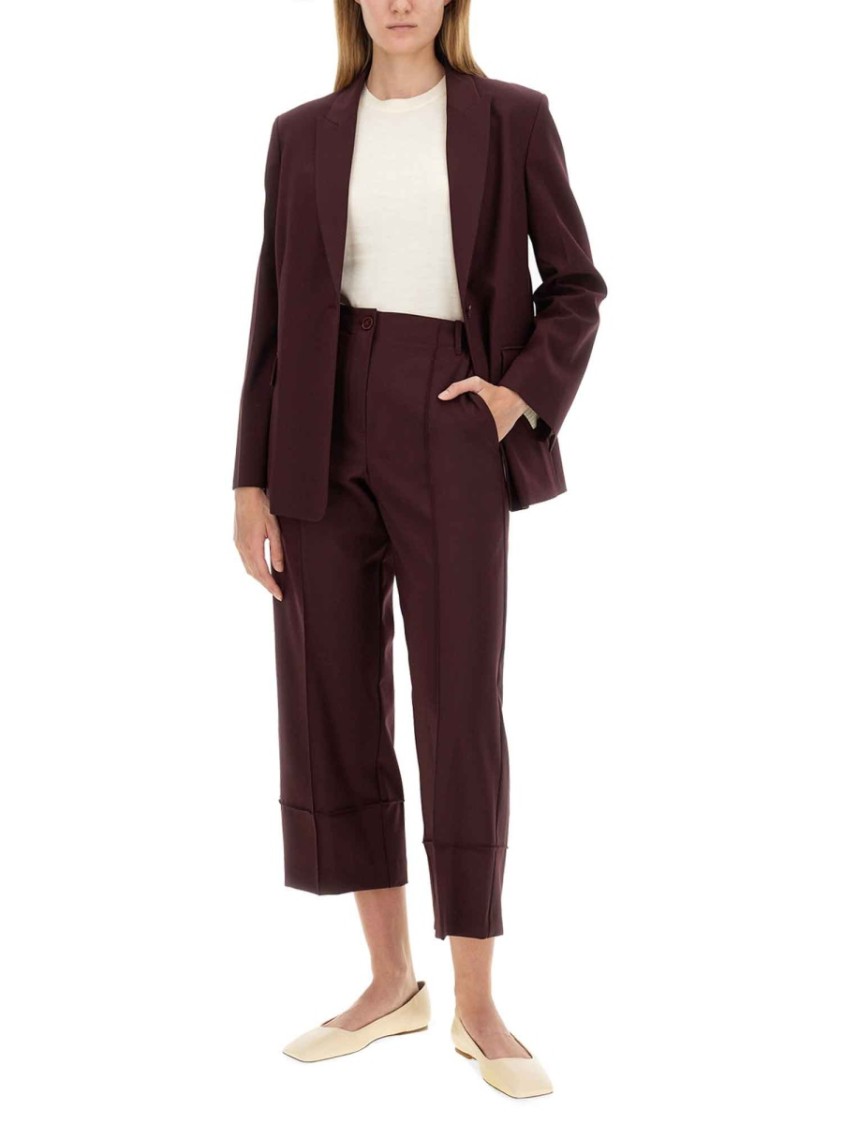 Alysi Tailored Jacket Maroon