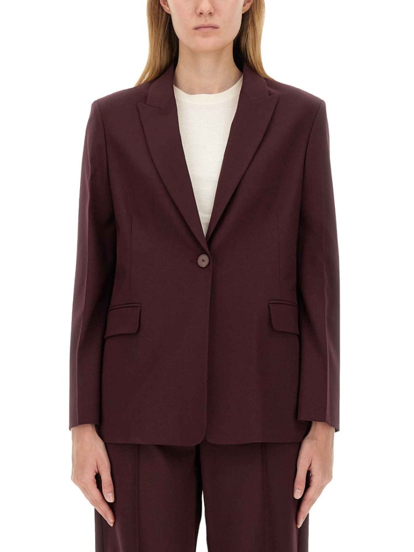 Alysi Tailored Jacket Maroon