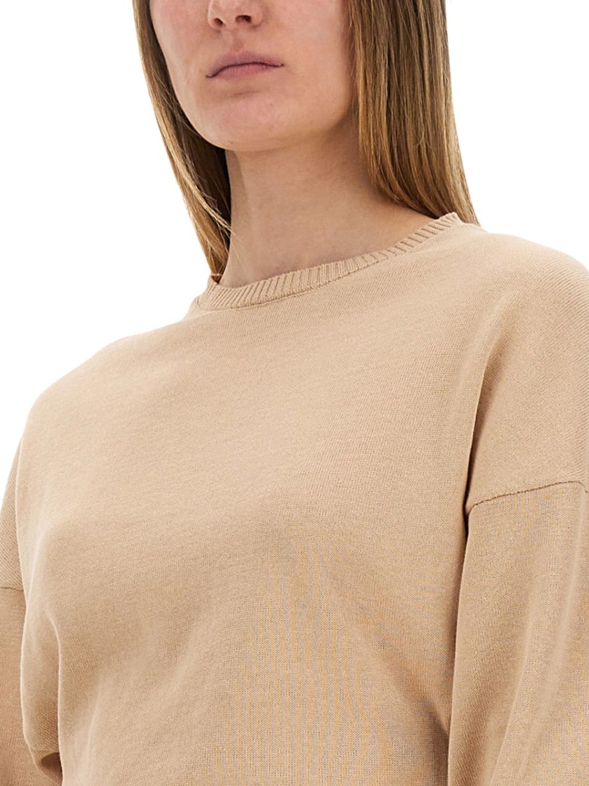Alysi Cropped Knit Top Bruin