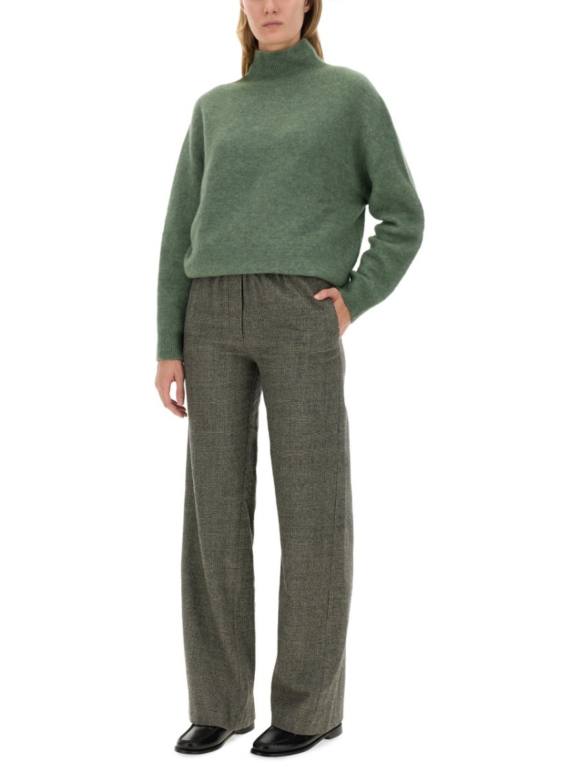Alysi Relaxed-Fit Turtleneck Sweater With Dropped Shoulders Groen