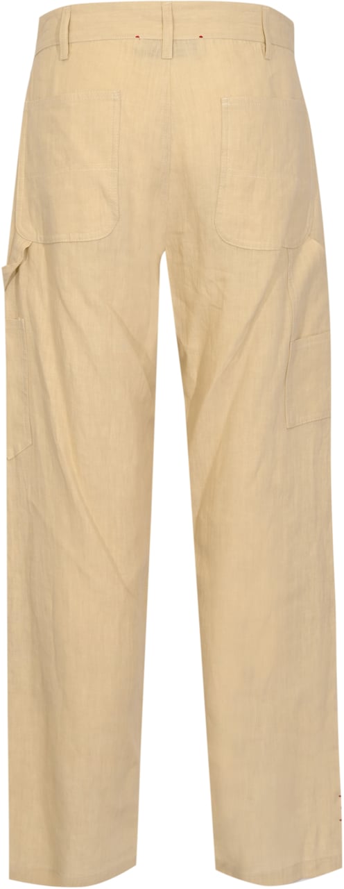 Amaranto Trousers Lino Beige